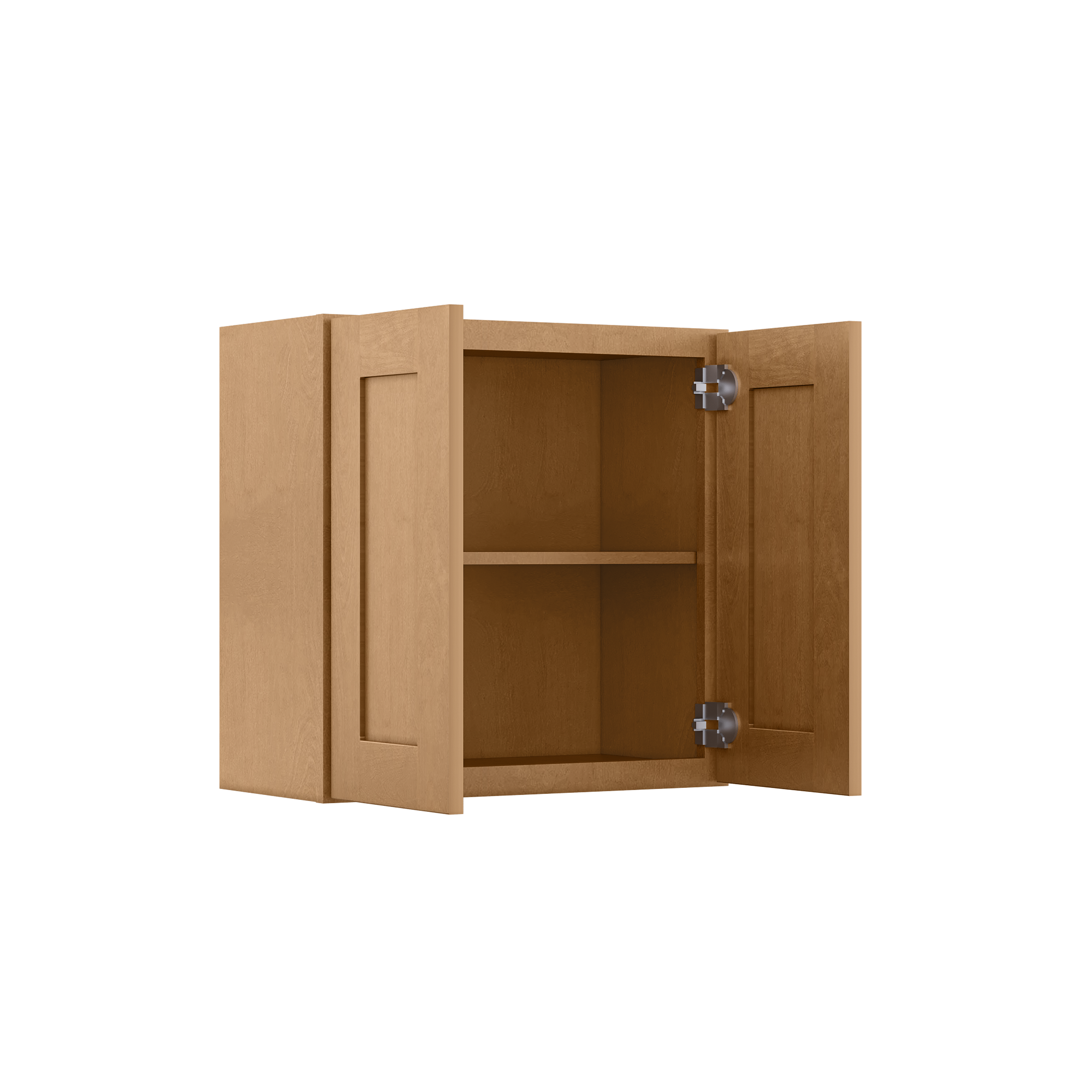 Wall Kitchen Cabinet W2424 Shaker Toffee LessCare 24 in. width 24 in. height 12 in. depth