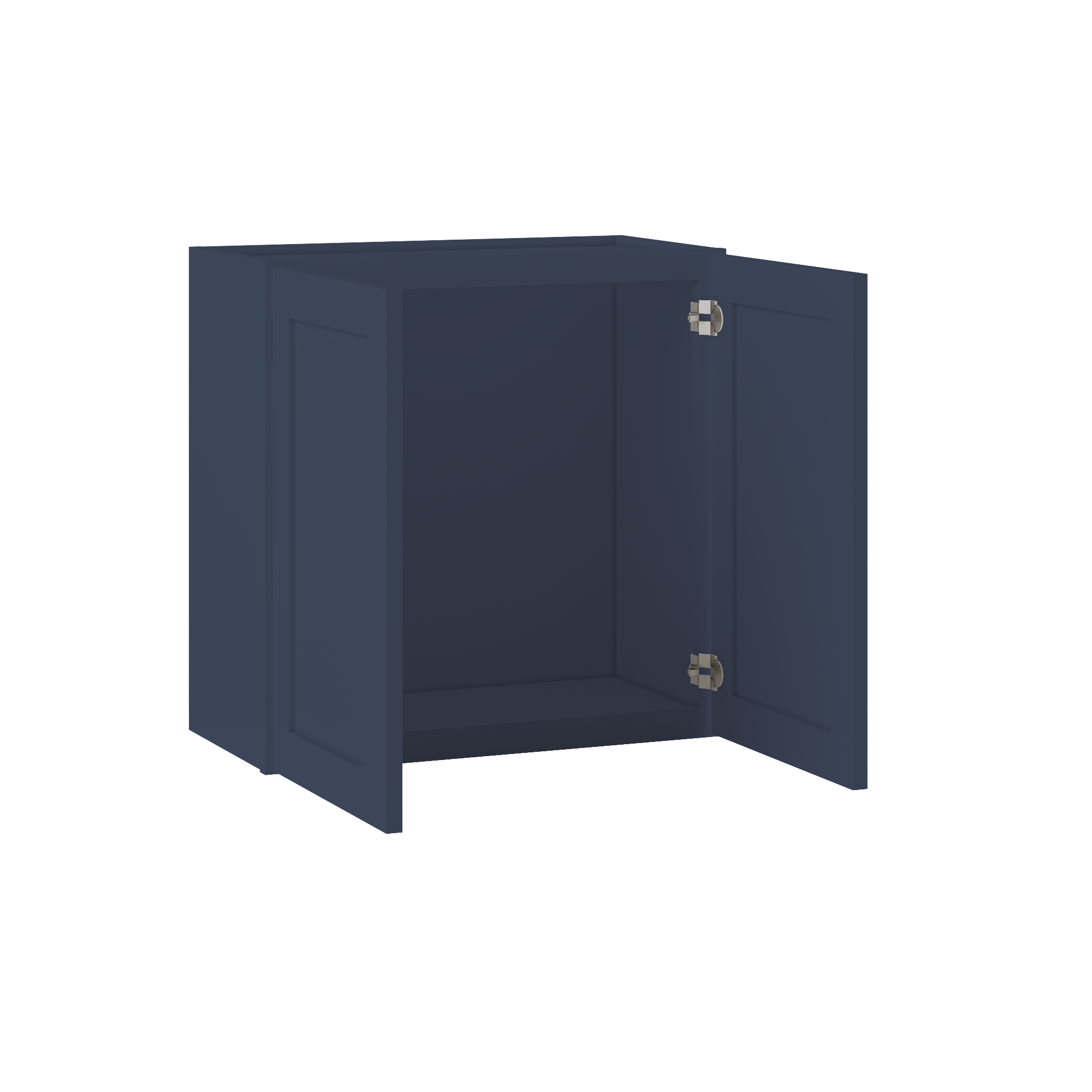 Wall Kitchen Cabinet W2424 Danbury Blue LessCare 24 in. width 24 in. height 12 in. depth