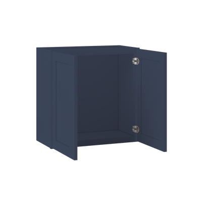 Wall Kitchen Cabinet W2424 Danbury Blue LessCare 24 in. width 24 in. height 12 in. depth