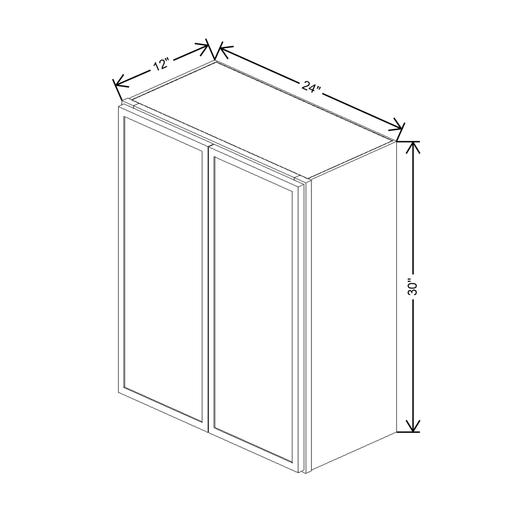 Cubitac Imperial Bergen Latte 24"W X 30"H Wall Cabinet