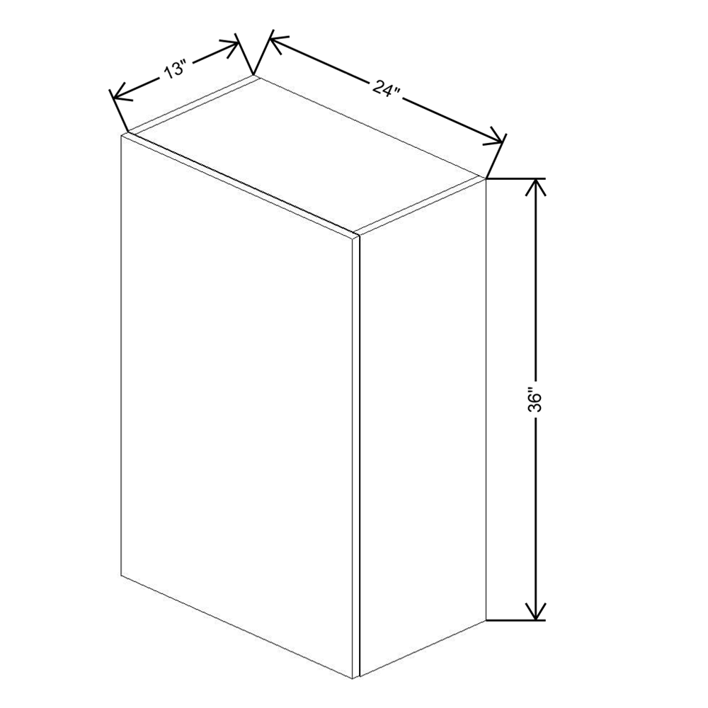 Fabuwood Illume Tuscany Olmo 3  36" High Wall