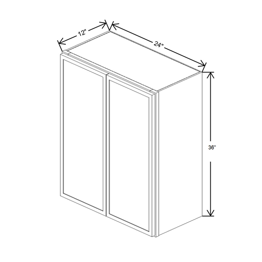 Cubitac Prestige Newport Latte 24"W X 36"H Wall Cabinet