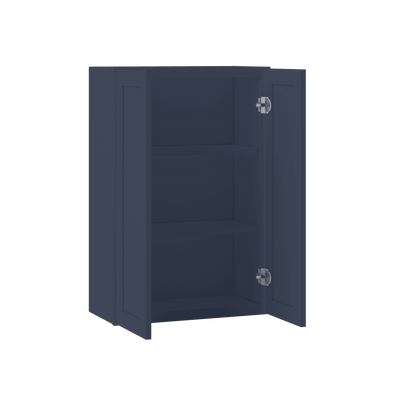 Wall Kitchen Cabinet W2436 Danbury Blue LessCare 24 in. width 36 in. height 12 in. depth