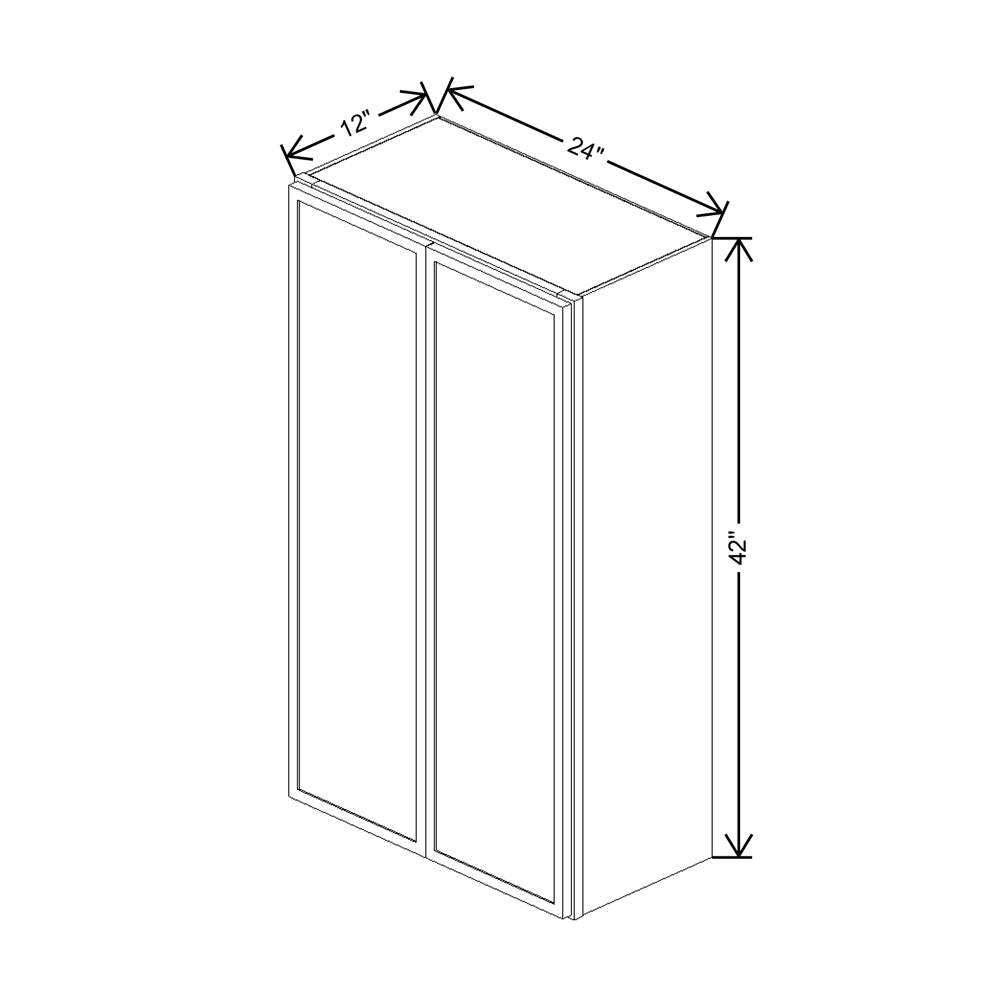 Cubitac Basic Ridgefield Latte 24"W X 30"H Wall Cabinet