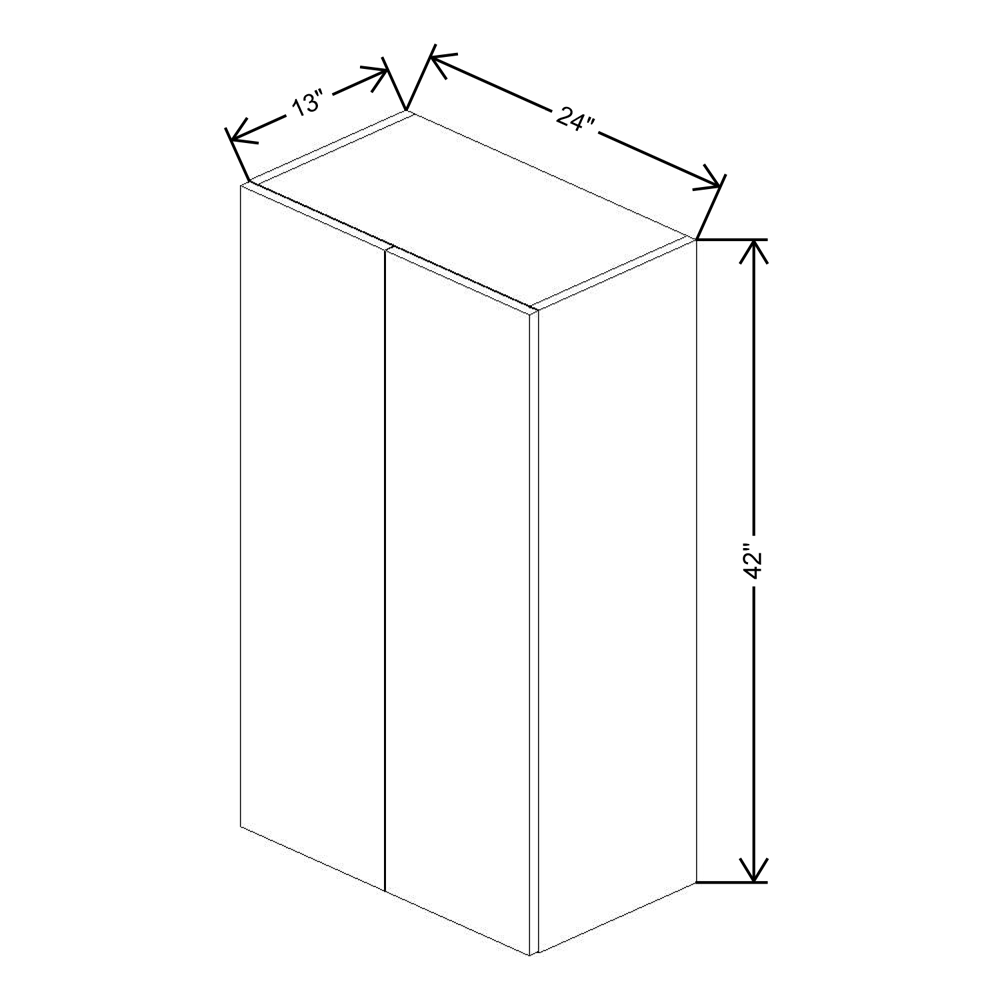 Fabuwood Illume Tuscany Muratti 4 42" High Wall