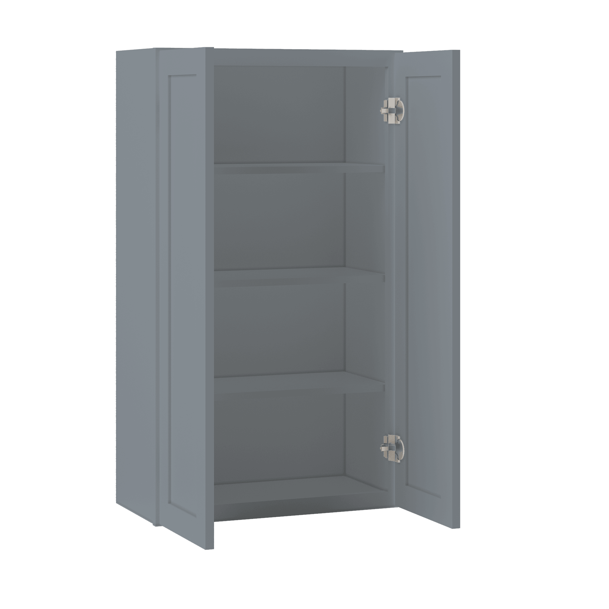 Wall Kitchen Cabinet W2442 Colonial Gray LessCare 24 in. width 42 in. height 12 in. depth