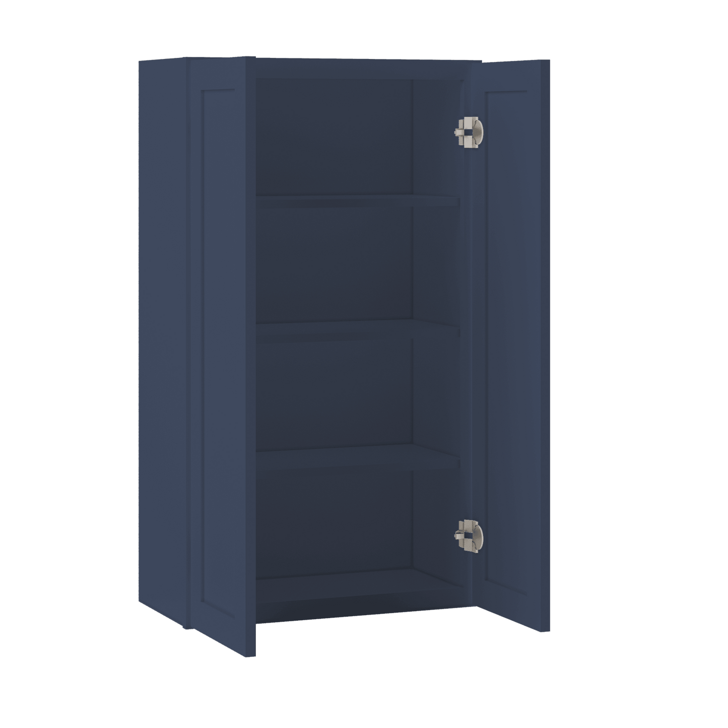 Wall Kitchen Cabinet W2442 Danbury Blue LessCare 24 in. width 42 in. height 12 in. depth