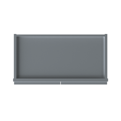 Wall Kitchen Cabinet W2442 Colonial Gray LessCare 24 in. width 42 in. height 12 in. depth