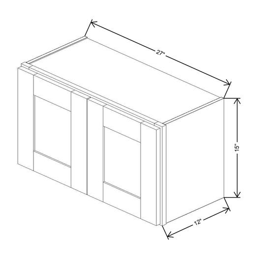 Fabuwood Allure Galaxy Dove 27"W X 15"H  Wall