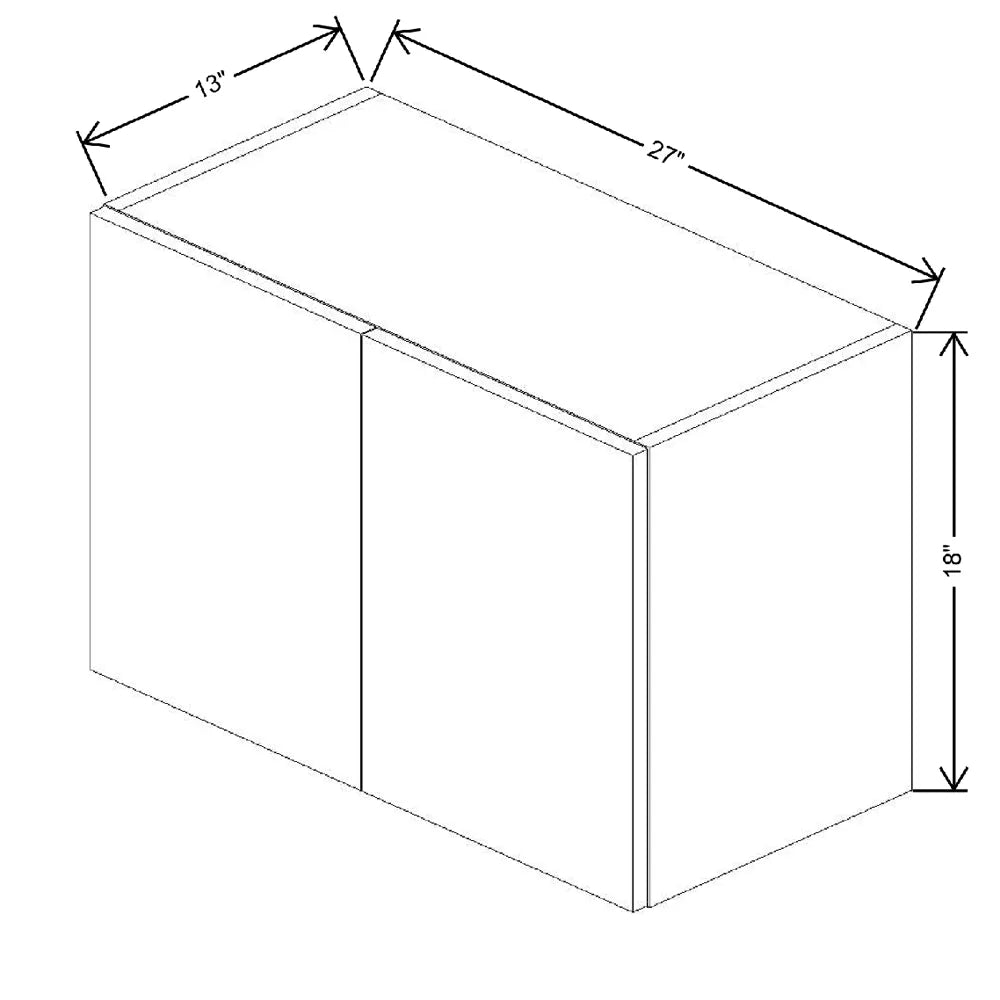 Fabuwood Illume Catalina Muratti 1 27" W X 18" H X 12" D Double Door Wall Cabinet