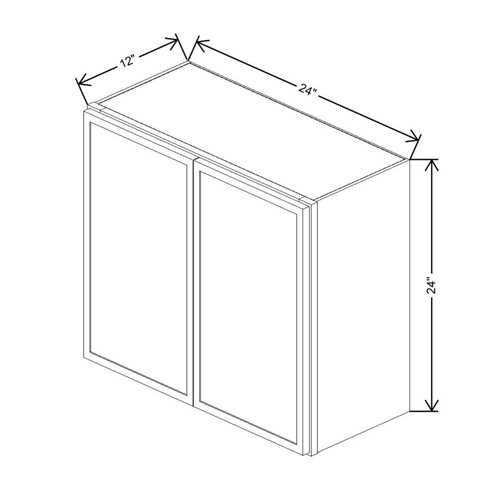 Cubitac Imperial Madison Hazelnut 27"W X 24"H Wall Cabinet