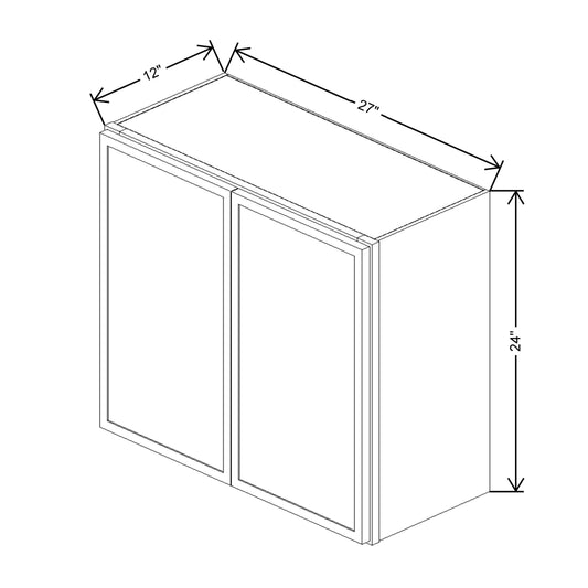 Cubitac Basic Oxford Latte 27"W X 24"H Wall Cabinet