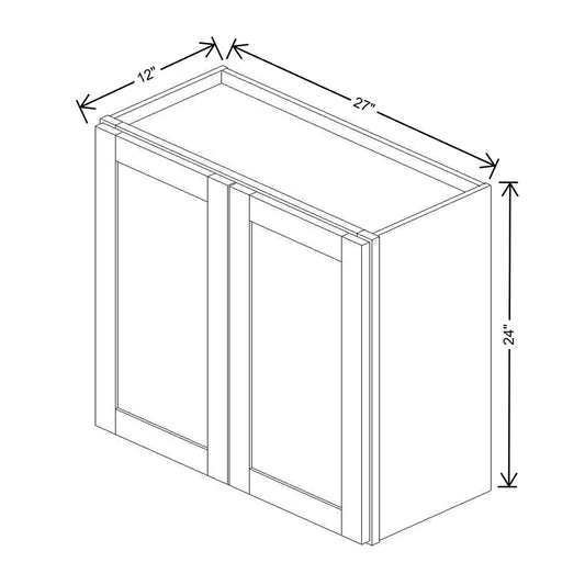 Wolf Classic Grove Terrain Stain 27"W X 24"H Wall Cabinet