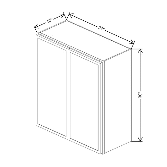 Cubitac Basic Oxford Latte 27"W X 30"H Wall Cabinet