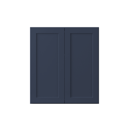 Wall Kitchen Cabinet W2730 Danbury Blue LessCare 27 in. width 30 in. height 12 in. depth