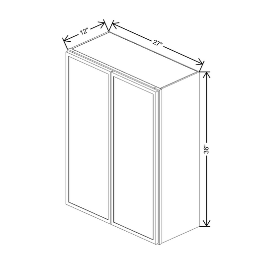 Cubitac Imperial Madison Latte 27"W X 36"H Wall Cabinet