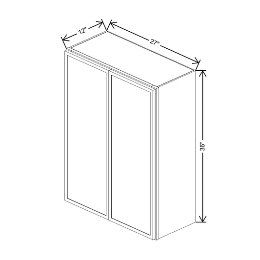 Cubitac Imperial Artisan Moss 27"W X 36"H Wall Cabinet