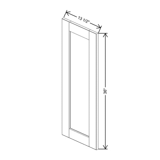 J&K Creme Glazed A7 Dummy Door Panel 13 1/2" W x 36" H