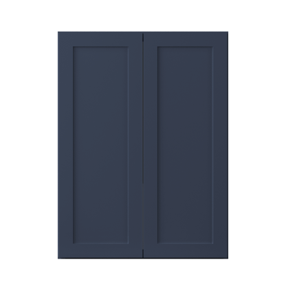 Wall Kitchen Cabinet W2736 Danbury Blue LessCare 27 in. width 36 in. height 12 in. depth