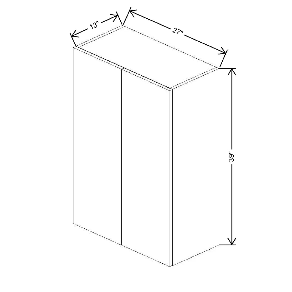 Fabuwood Illume Tuscany Como Ash 2 27" W X 39" H X 12" D  Single Door Wall Cabinet