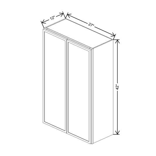 Cubitac Imperial Madison Latte 27"W X 42"H Wall Cabinet