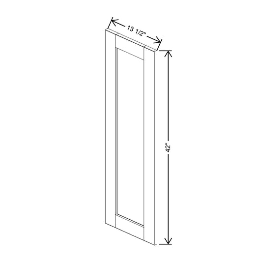 J&K Espresso K8 Dummy Door Panel 13 1/2" W x 42" H