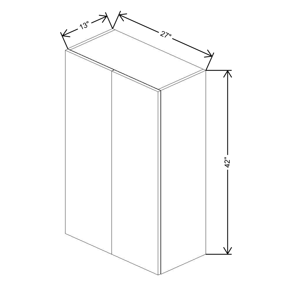 Fabuwood Illume Tuscany Olmo 3  42" High Wall