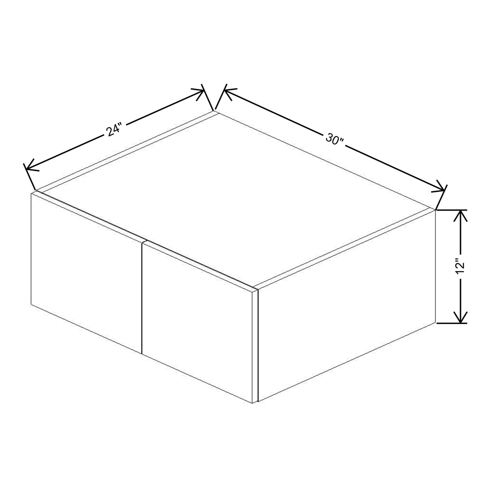 Fabuwood Illume Catalina Olmo 3 24" Deep Wall