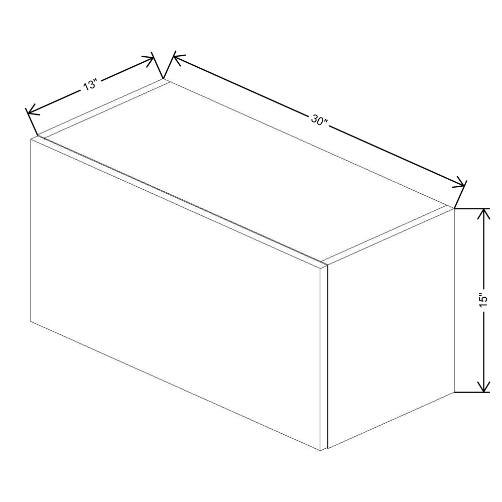 Fabuwood Illume Catalina Muratti 1 15" High Lift Up Wall