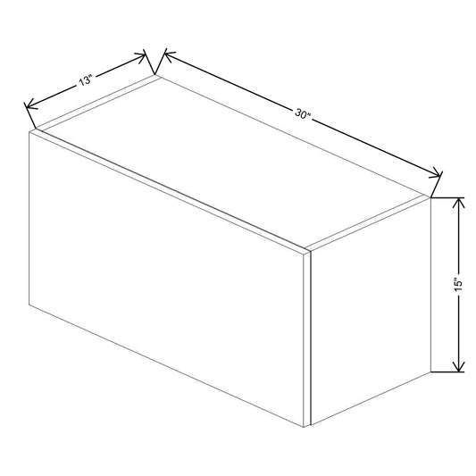 Fabuwood Illume Tuscany Como Ash 2 15" High Lift Up Wall