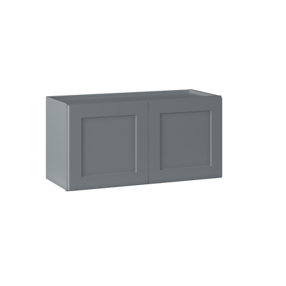 Wall Kitchen Cabinet W3015 Colonial Gray LessCare 30 in. width 15 in. height 12 in. depth