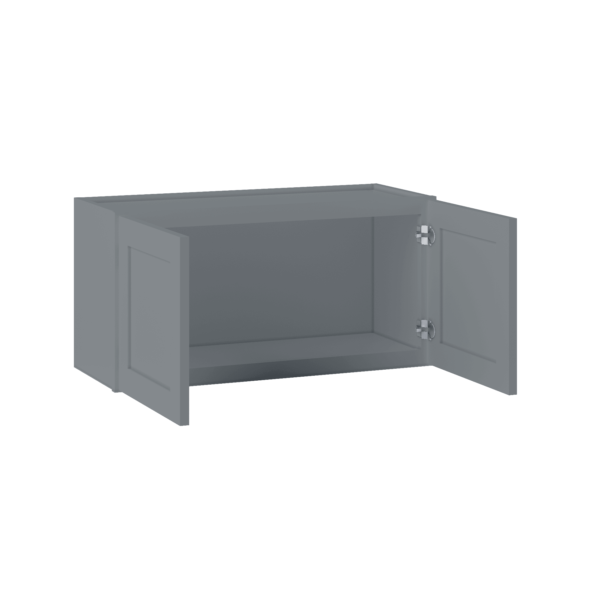 Wall Kitchen Cabinet W3015 Colonial Gray LessCare 30 in. width 15 in. height 12 in. depth