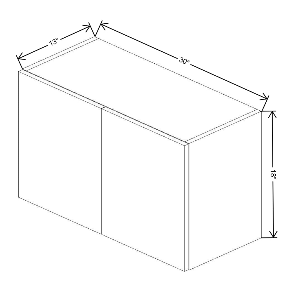 Fabuwood Illume Tuscany Nocce 3  18" High Wall