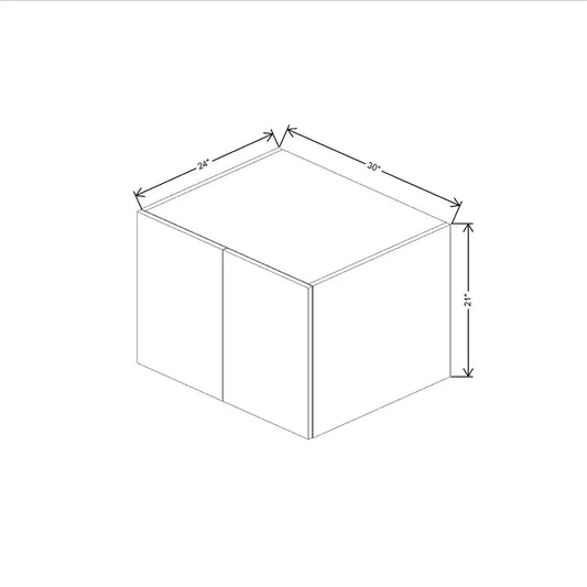 Fabuwood Illume Catalina Muratti 1 30" W X 21" H X 24" D Double Door Wall Cabinet