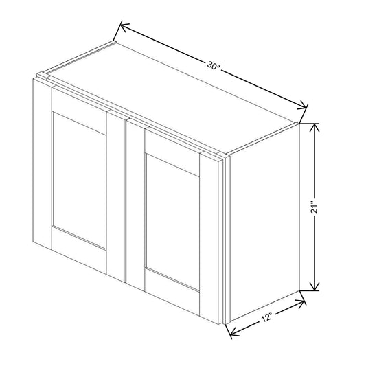 Fabuwood Allure Galaxy Dove 30"W X 21"H  Wall