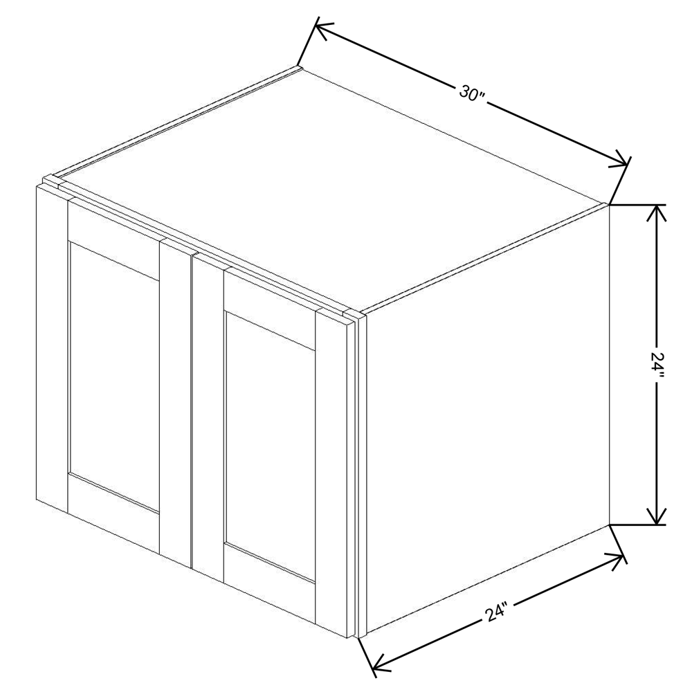 Fabuwood Allure Imperio Dove 30"W X 24"H X 24"D Wall