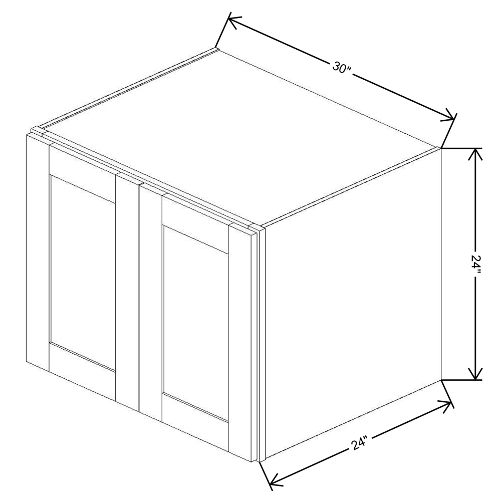 Fabuwood Quest Metro Java 30"W X 24"H X 24"D Wall