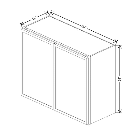 Cubitac Basic Oxford Latte 30"W X 24"H Wall Cabinet