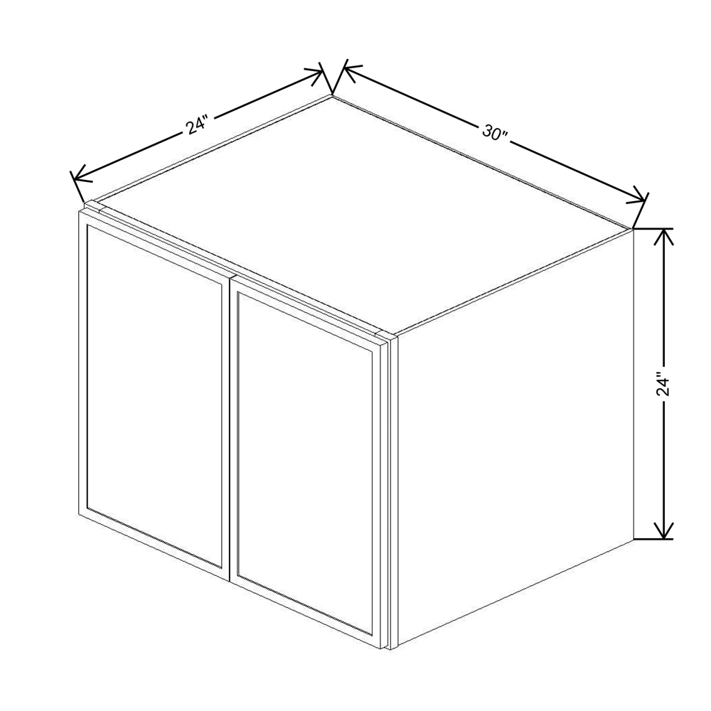 Cubitac Basic Oxford Latte 30"W X 24"H X 24"D Wall Deep Cabinet