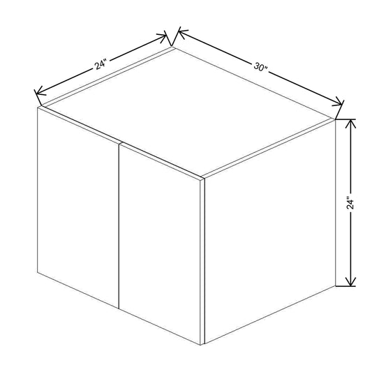 CNC Classic Milano Sunset 24" W X 15" H Diagonal Corner Wall Cabinet