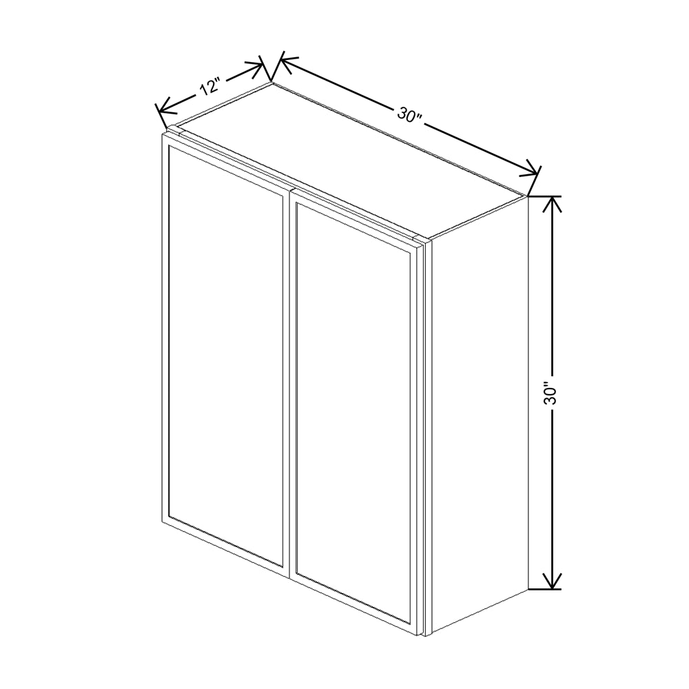 Cubitac Basic Oxford Latte 30"W X 30"H Wall Cabinet