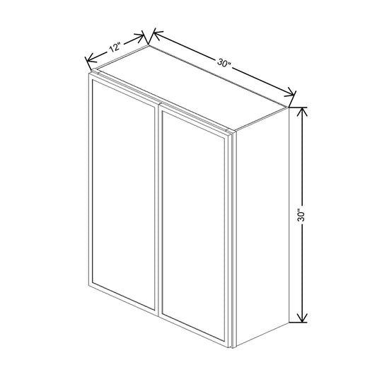 Cubitac Basic Oxford Latte 30"W X 30"H Wall Cabinet