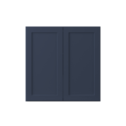 Wall Kitchen Cabinet W3030 Danbury Blue LessCare 30 in. width 30 in. height 12 in. depth