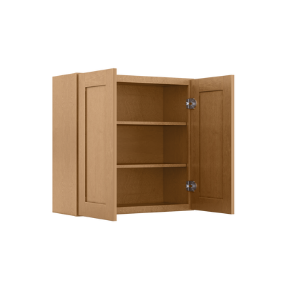 Wall Kitchen Cabinet W3030 Shaker Toffee LessCare 30 in. width 30 in. height 12 in. depth