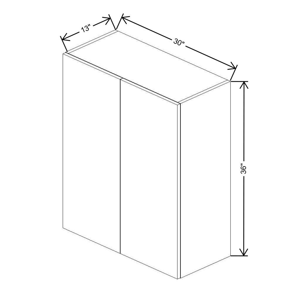 Fabuwood Illume Tuscany Muratti 1 36" High Wall