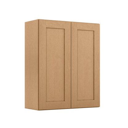 Wall Kitchen Cabinet W3036 Shaker Toffee LessCare 30 in. width 36 in. height 12 in. depth