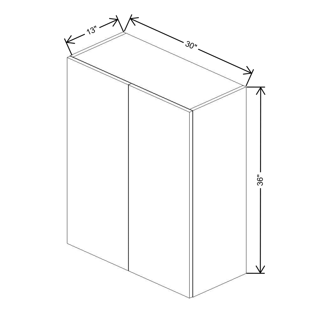 Fabuwood Illume Catalina Como Ash 2 36" High Wall