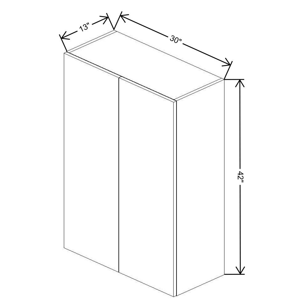 Fabuwood Illume Tuscany Muratti 4 42" High Wall