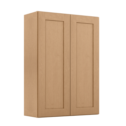 Wall Kitchen Cabinet W3042 Shaker Toffee LessCare 30 in. width 42 in. height 12 in. depth