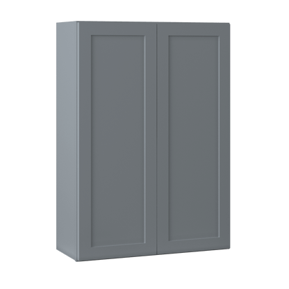 Wall Kitchen Cabinet W3042 Colonial Gray LessCare 30 in. width 42 in. height 12 in. depth